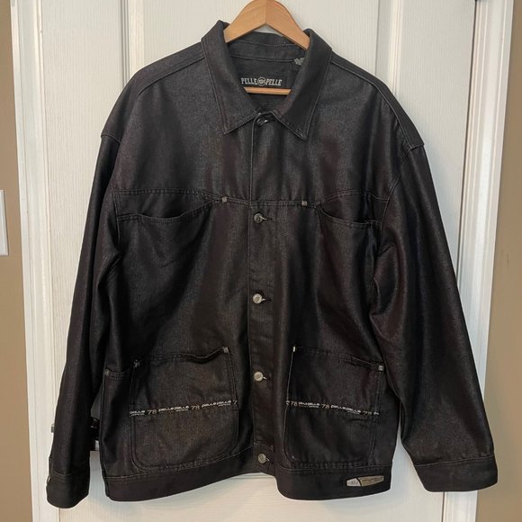 Pelle Pelle Other - Pelle Pelle | Marc Buchanan Vintage Men's XL Black Denim Jean Jacket 90s X0KJ3